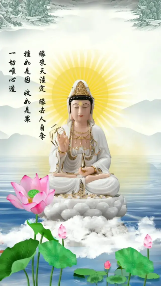 佛招财风水高清竖屏壁纸