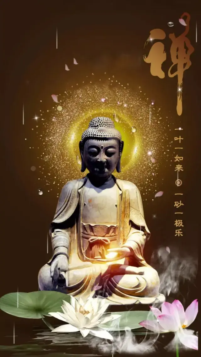 佛招财风水高清竖屏壁纸