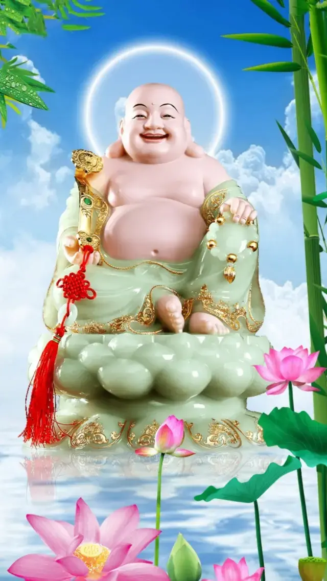 佛招财风水高清竖屏壁纸