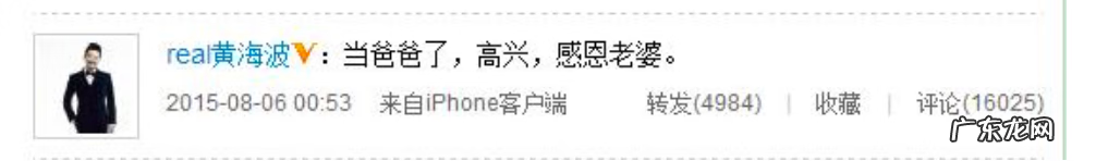 电影演员黄海波的老婆 黄海波妻子是