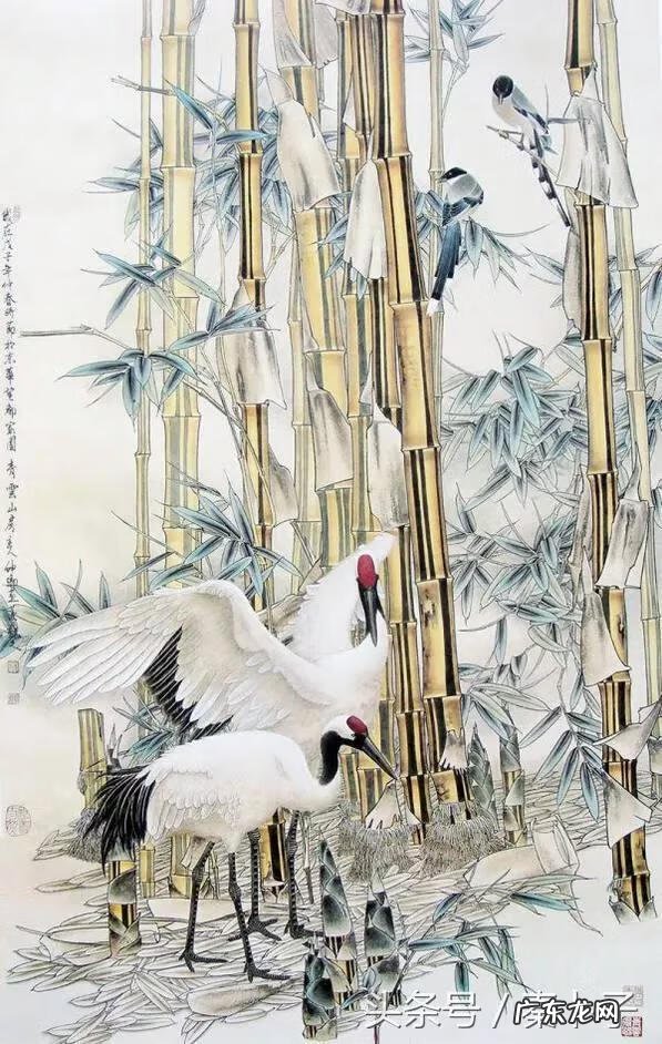 有山有鹤的风水画像