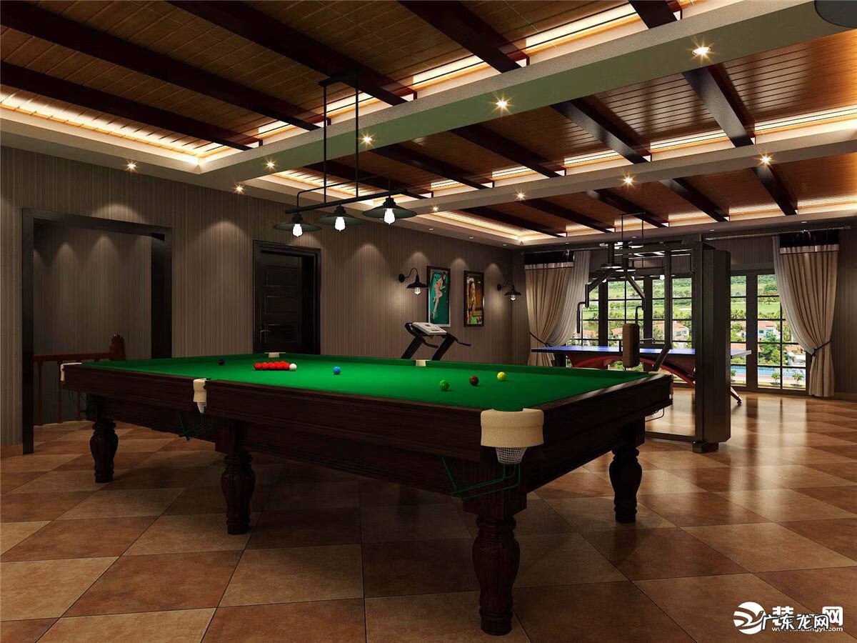 台球厅装修 台球室的装修风格