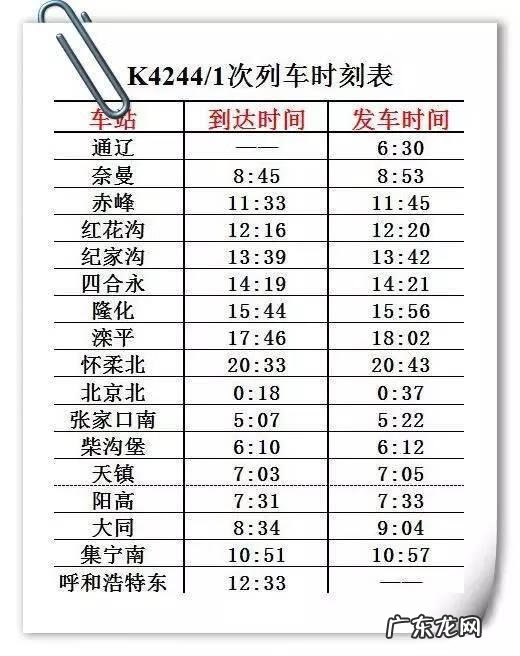 通辽到风水沟火车 赤峰道通辽的火车都有几点的