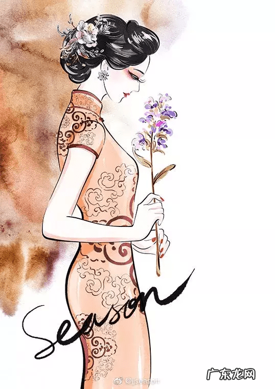 水墨旗袍 水墨山水旗袍