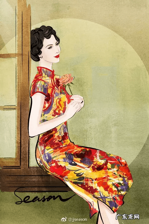 水墨旗袍 水墨山水旗袍