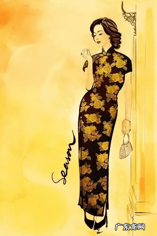 水墨旗袍 水墨山水旗袍