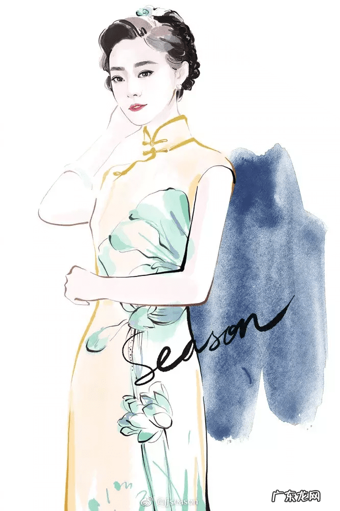 水墨旗袍 水墨山水旗袍