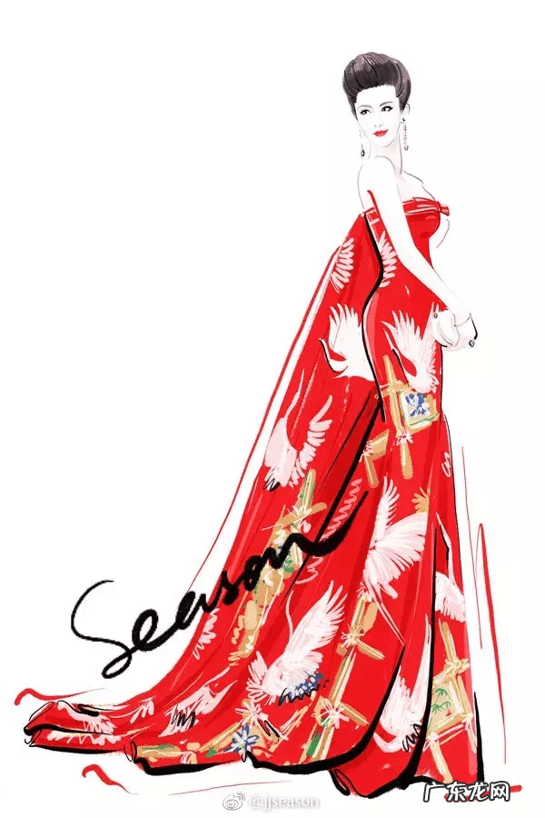 水墨旗袍 水墨山水旗袍