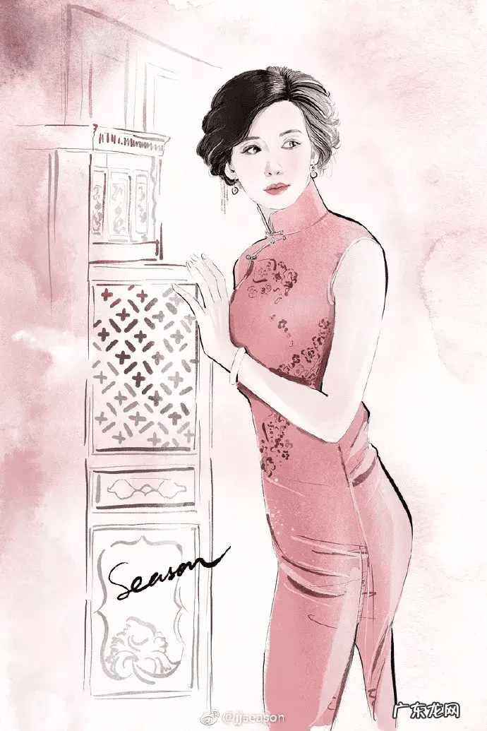 水墨旗袍 水墨山水旗袍