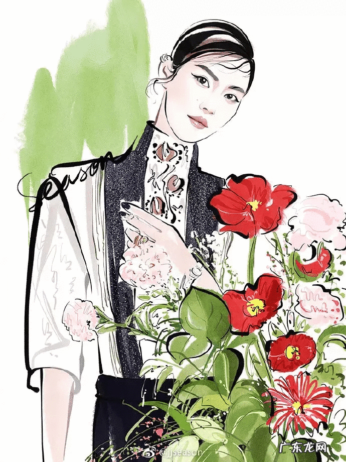 水墨旗袍 水墨山水旗袍