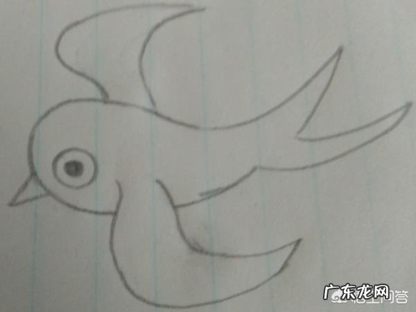怎么画小燕子的简笔画?