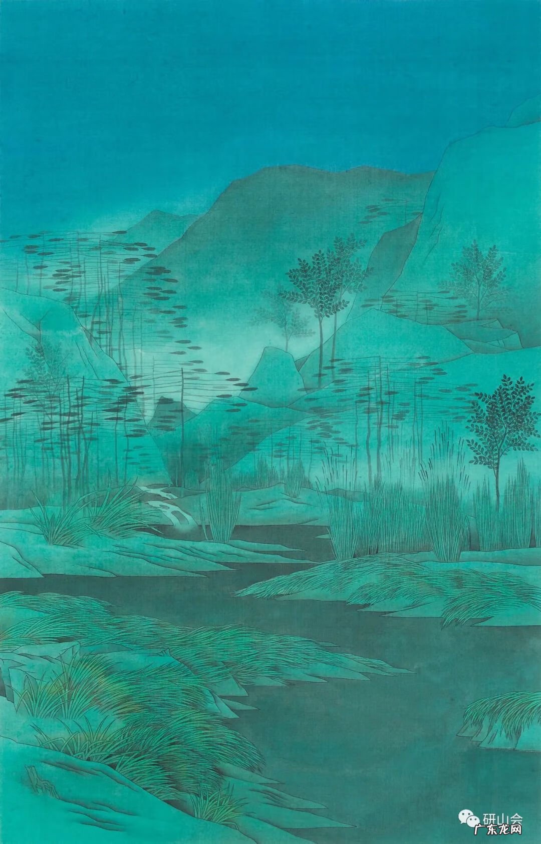 青绿山水画名画 青绿山水绘画