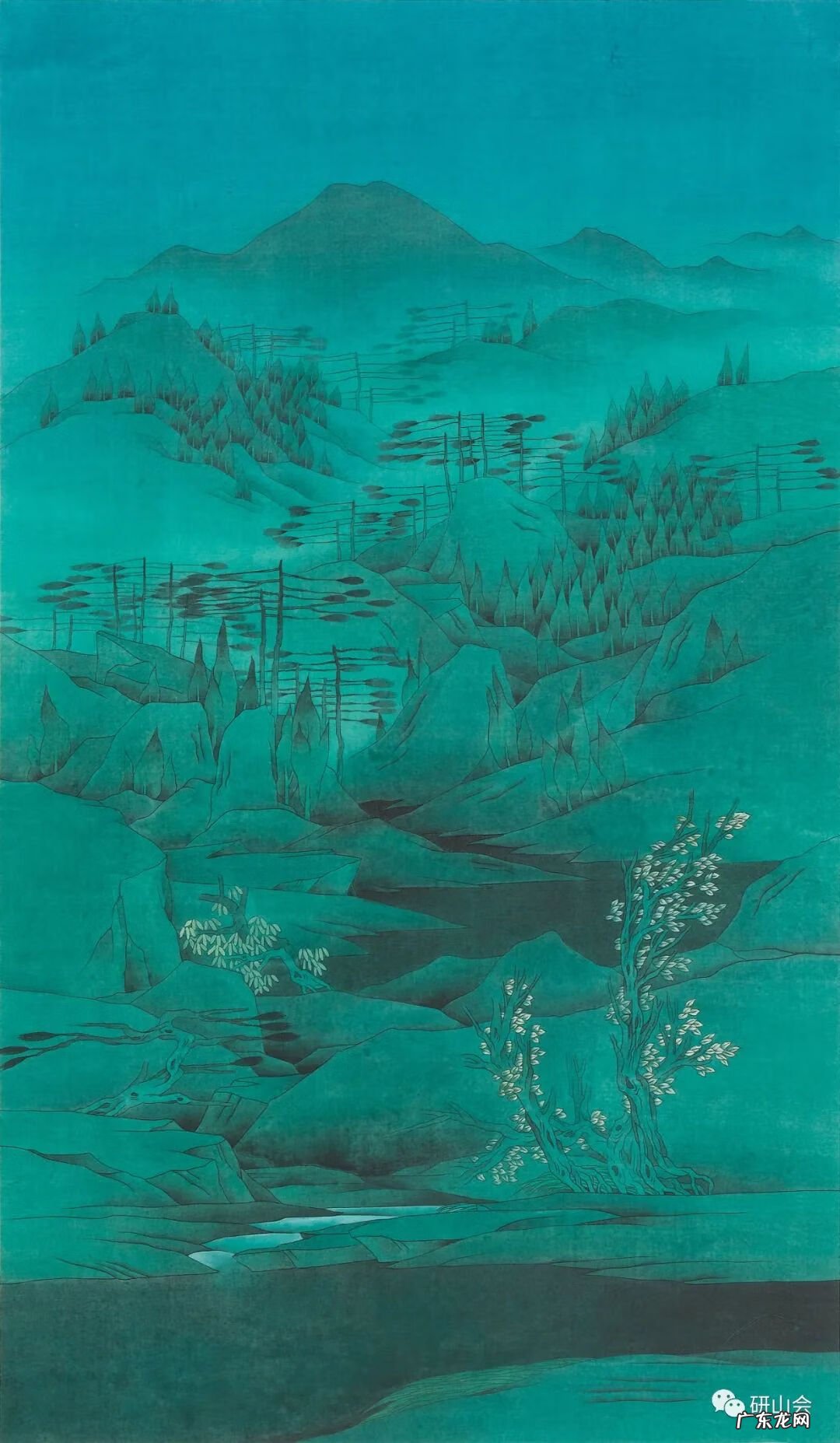 青绿山水画名画 青绿山水绘画