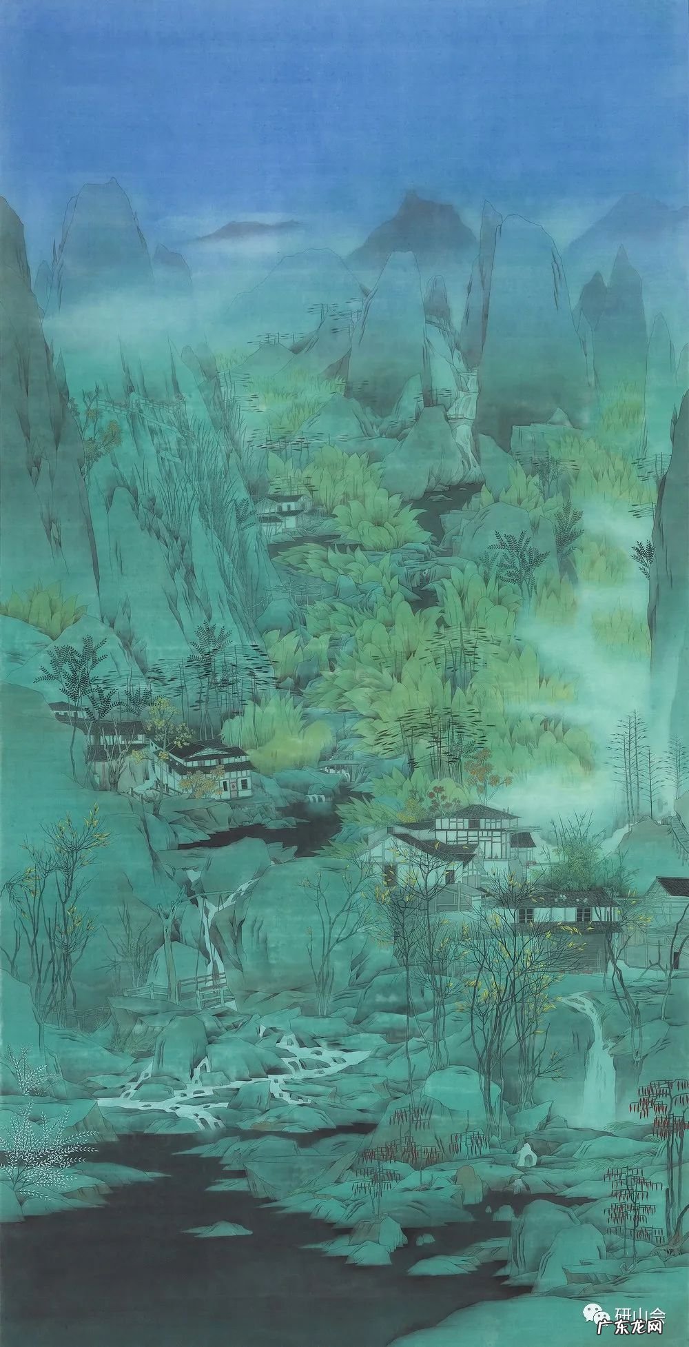 青绿山水画名画 青绿山水绘画