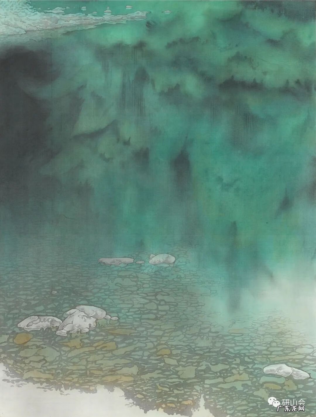 青绿山水画名画 青绿山水绘画