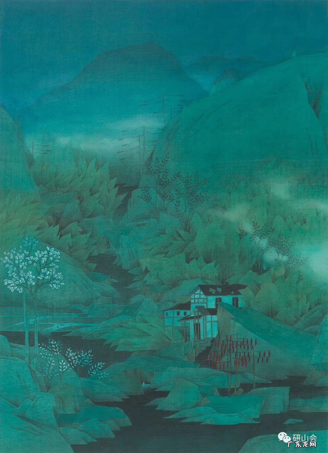 青绿山水画名画 青绿山水绘画
