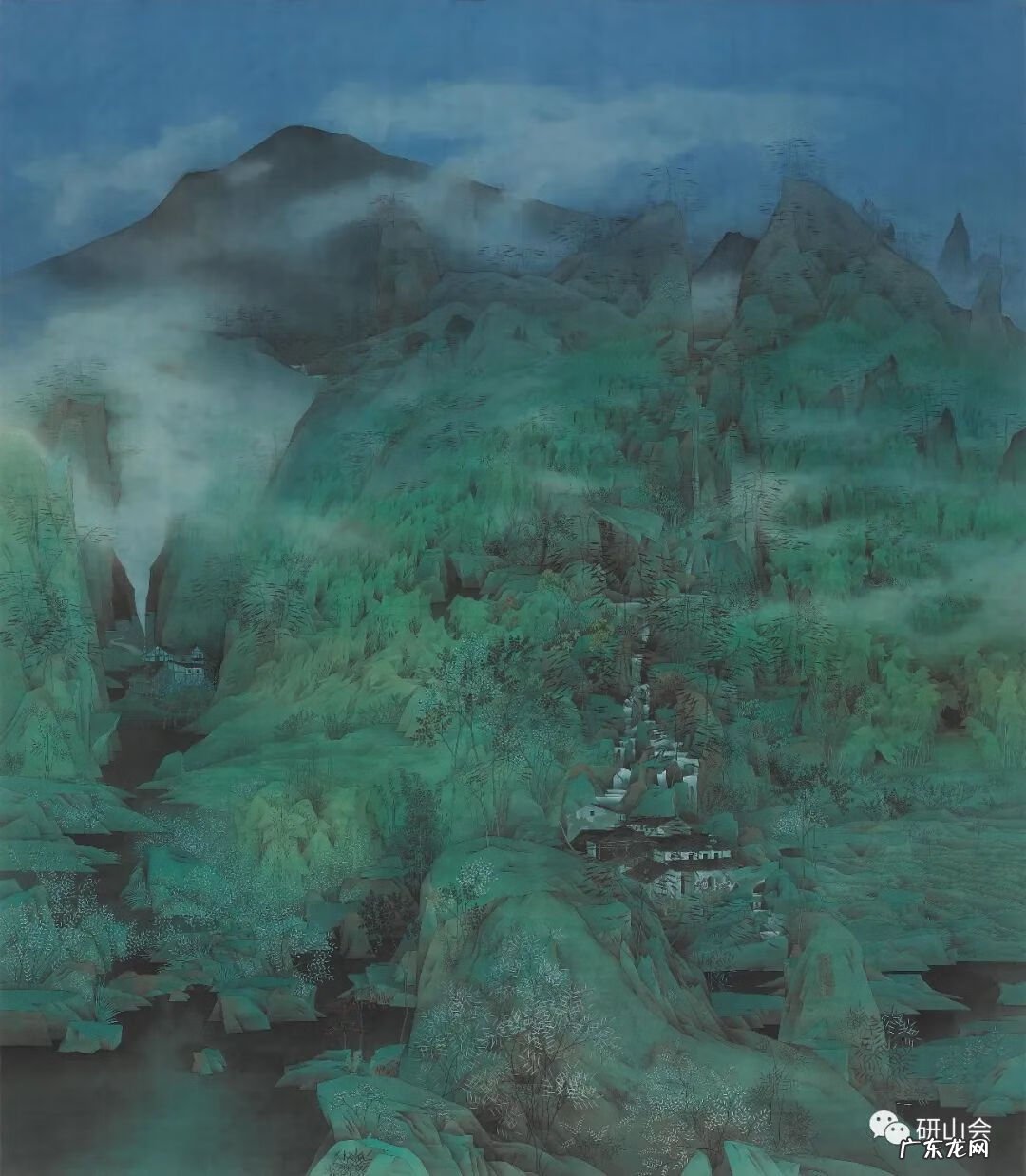 青绿山水画名画 青绿山水绘画