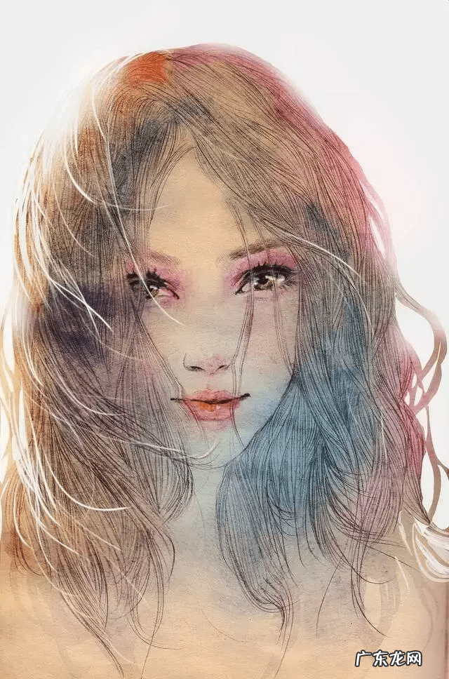 头像水彩 色彩头像水彩
