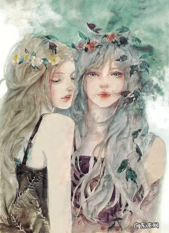 头像水彩 色彩头像水彩