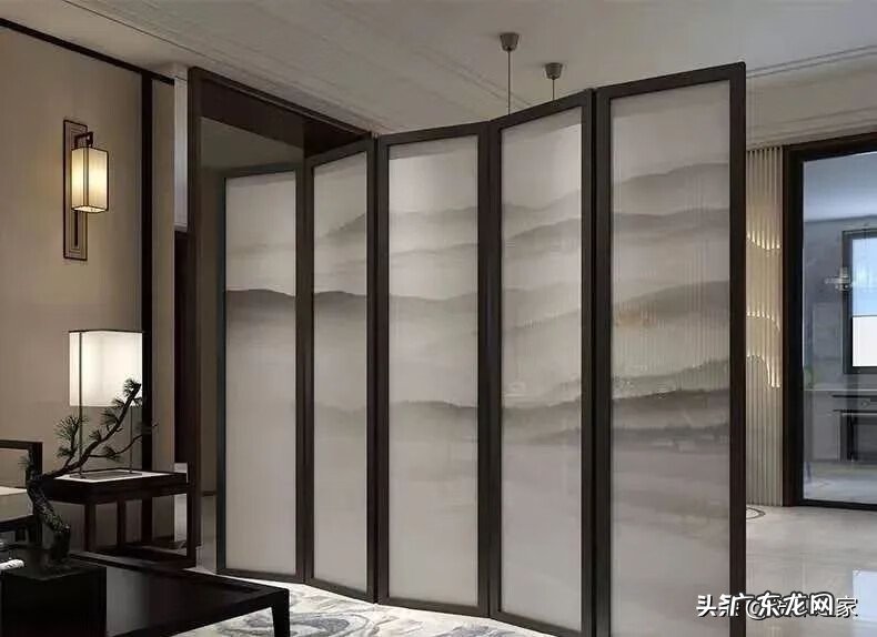 布艺屏风 纱屏风吊