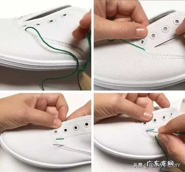 绣花针 绣鞋花样的针法步骤