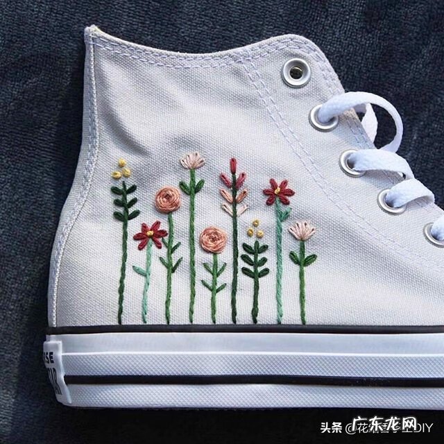 绣花针 绣鞋花样的针法步骤