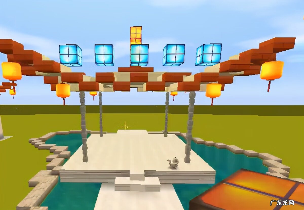 迷你世界简单古风凉亭教程