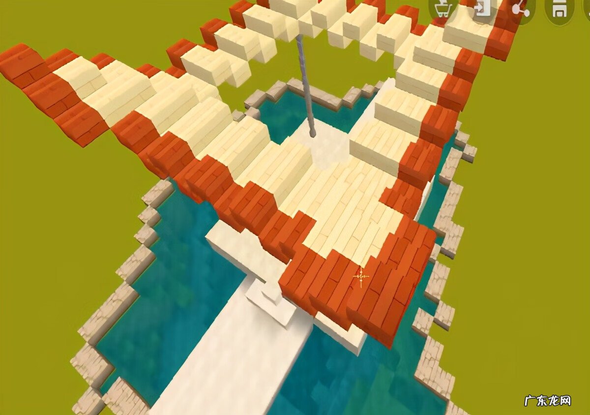 迷你世界简单古风凉亭教程