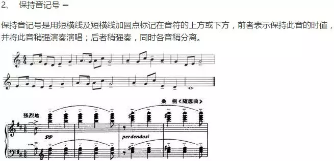 钢琴五线谱各种特殊符号大全图解 钢琴谱上的特殊符号及示范图