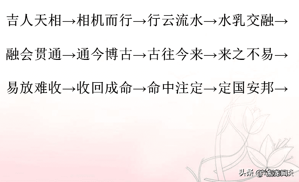 类别词语接龙 词语接龙大全 两字