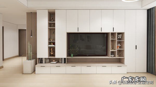 不对称电视柜效果图 电视柜对称设计
