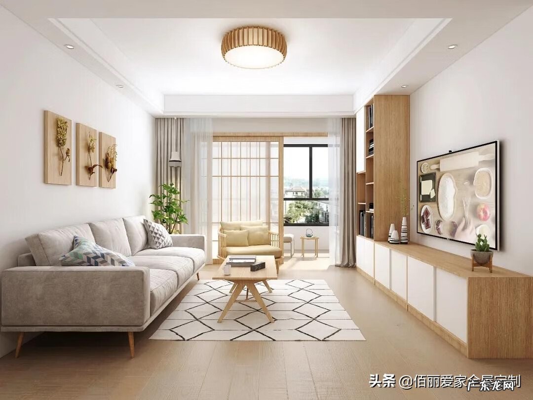 不对称电视柜效果图 电视柜对称设计