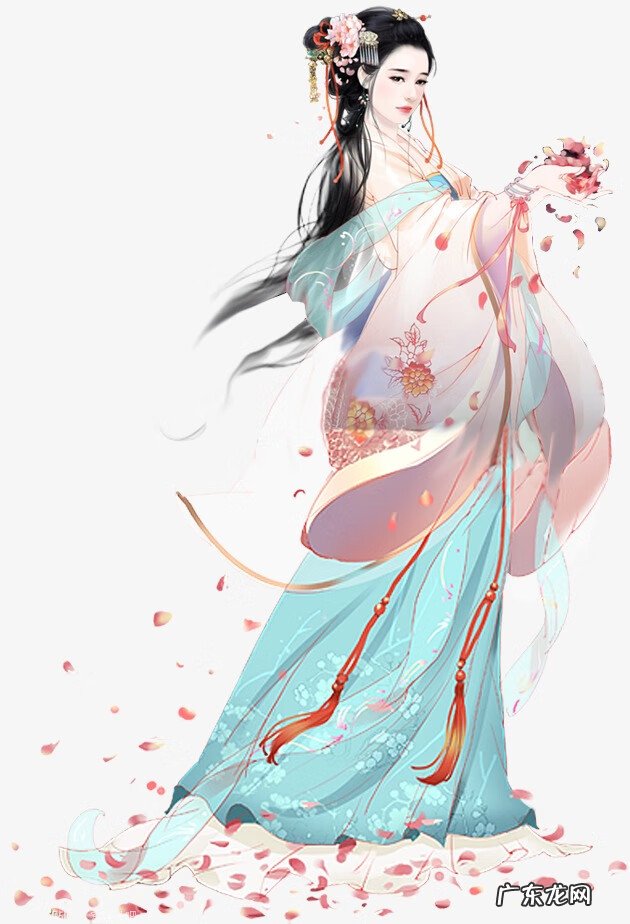 人物水粉画图片大全画 古风水粉画风景图片