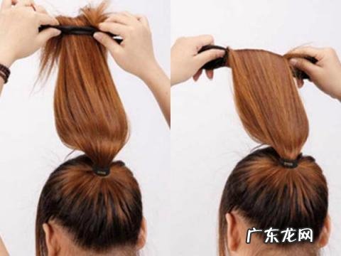 如何用盘发器扎丸子头视频，如何用丸子头盘发器盘头发