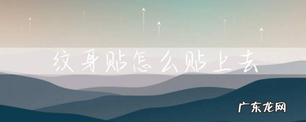 果汁纹身贴使用方法,纹身贴使用方法图解