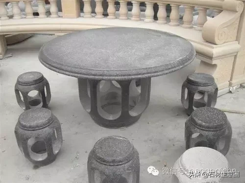 庭院石桌石凳的风水 石桌石凳在庭院摆放方位
