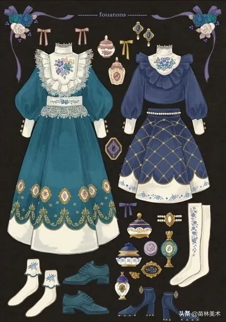 欧洲宫廷服装 宫廷装图片