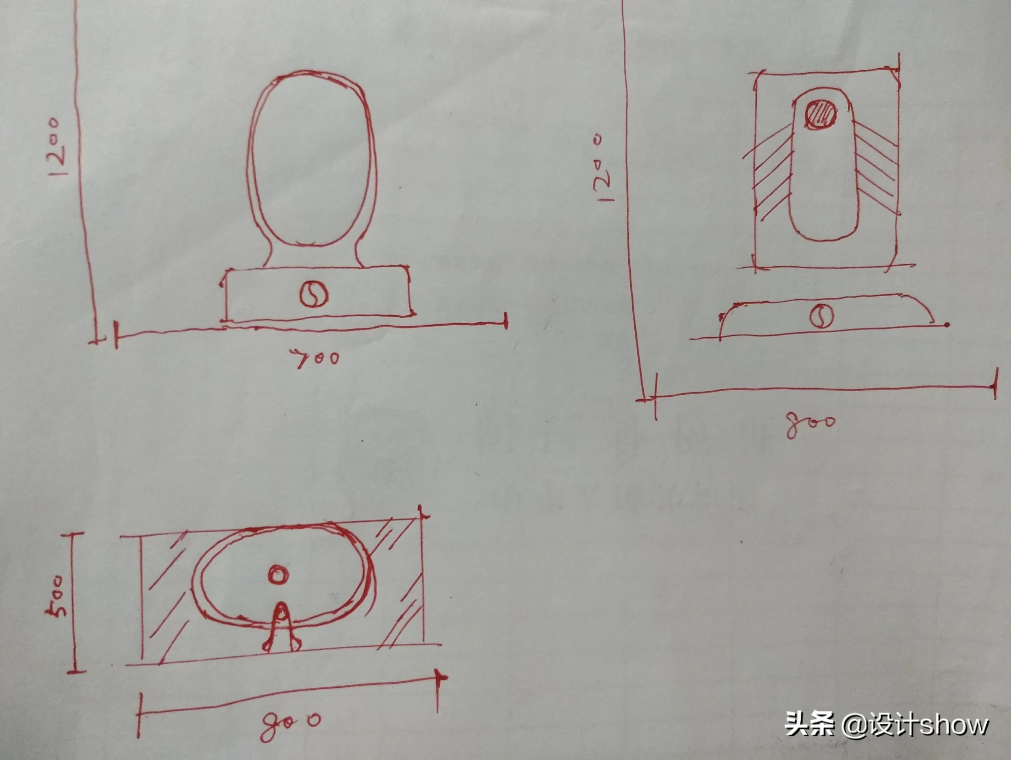 家里2个卫生间都是2m×2m，应该怎么设计好？有效果图最好？