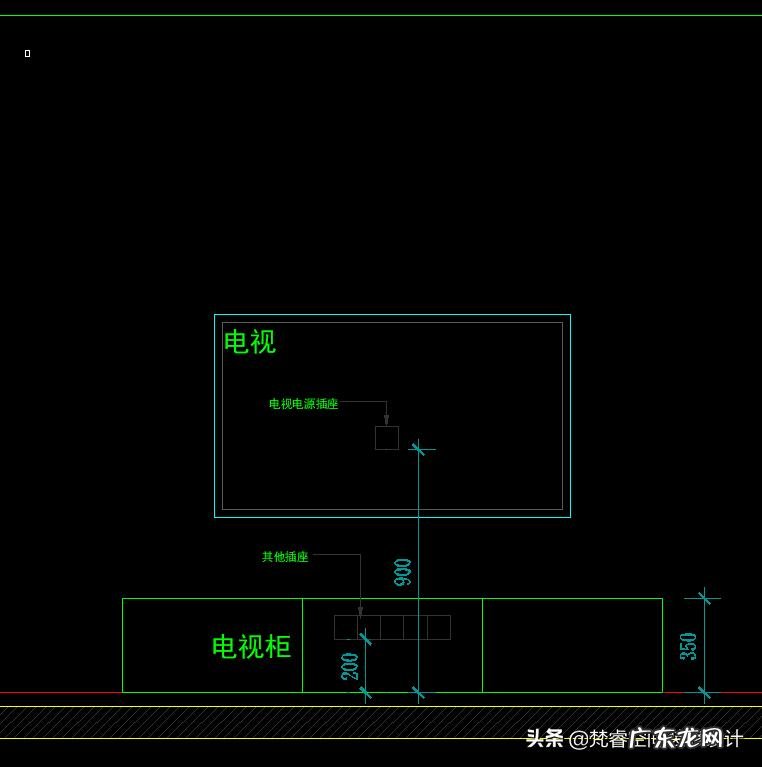 客厅电视墙插座预留多高合适呢?