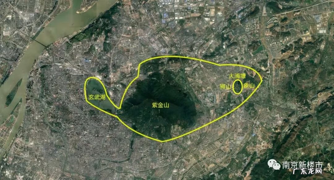 南京风水示意图 南京城东风水