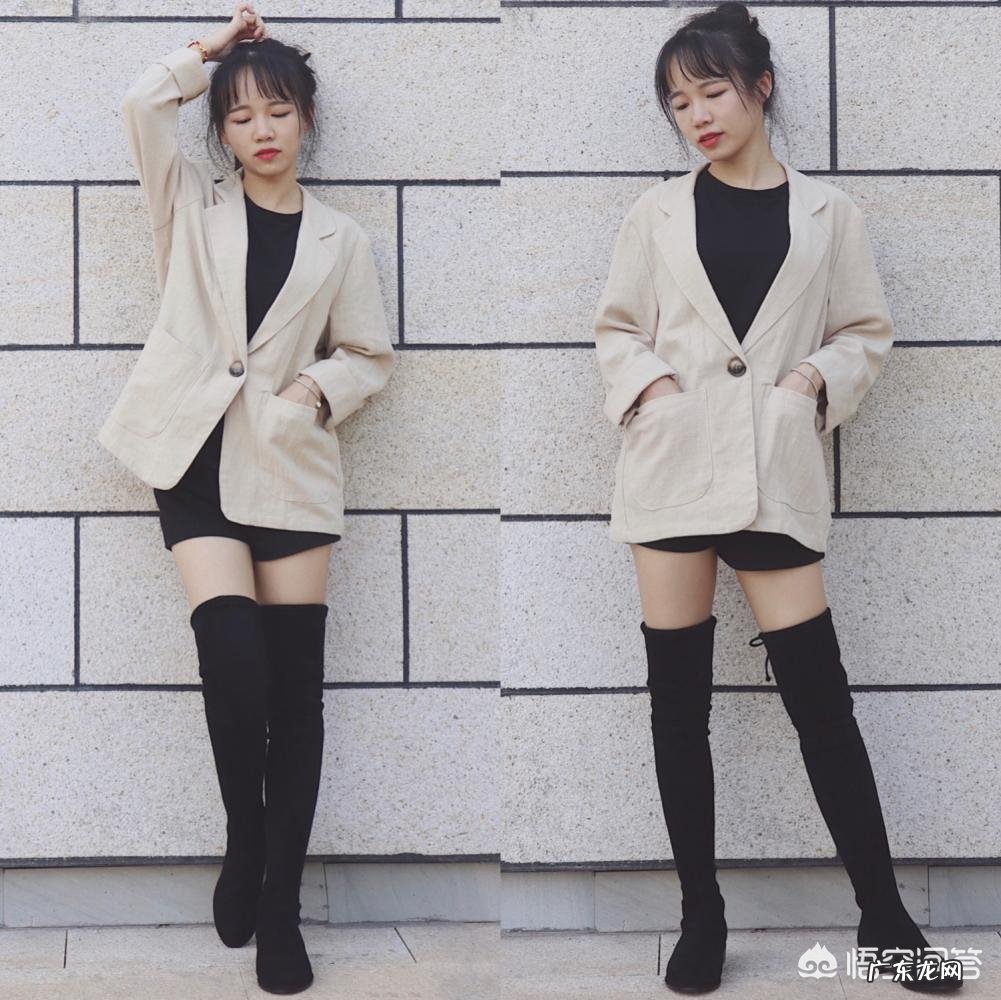 小个子女生怎样穿过膝长靴才显高?