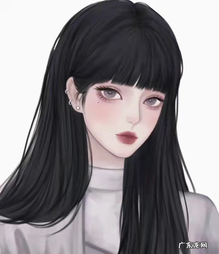 大波浪头像 头发很长的头像