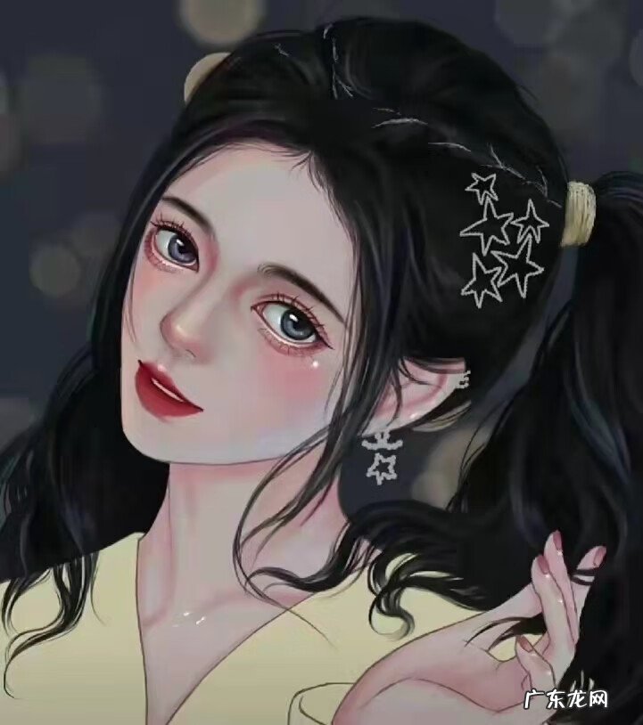 大波浪头像 头发很长的头像