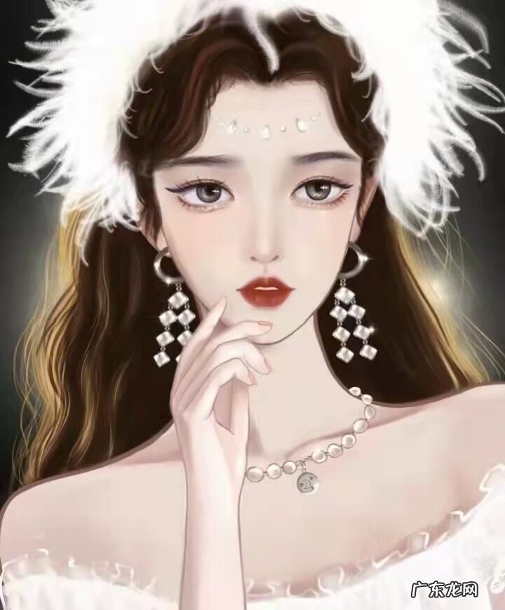 大波浪头像 头发很长的头像