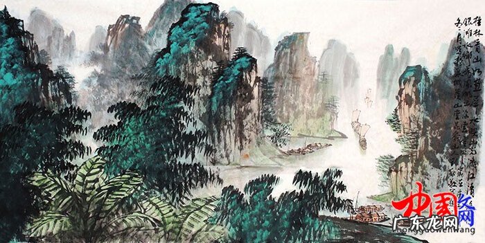 风水山水画国画 风水画画家