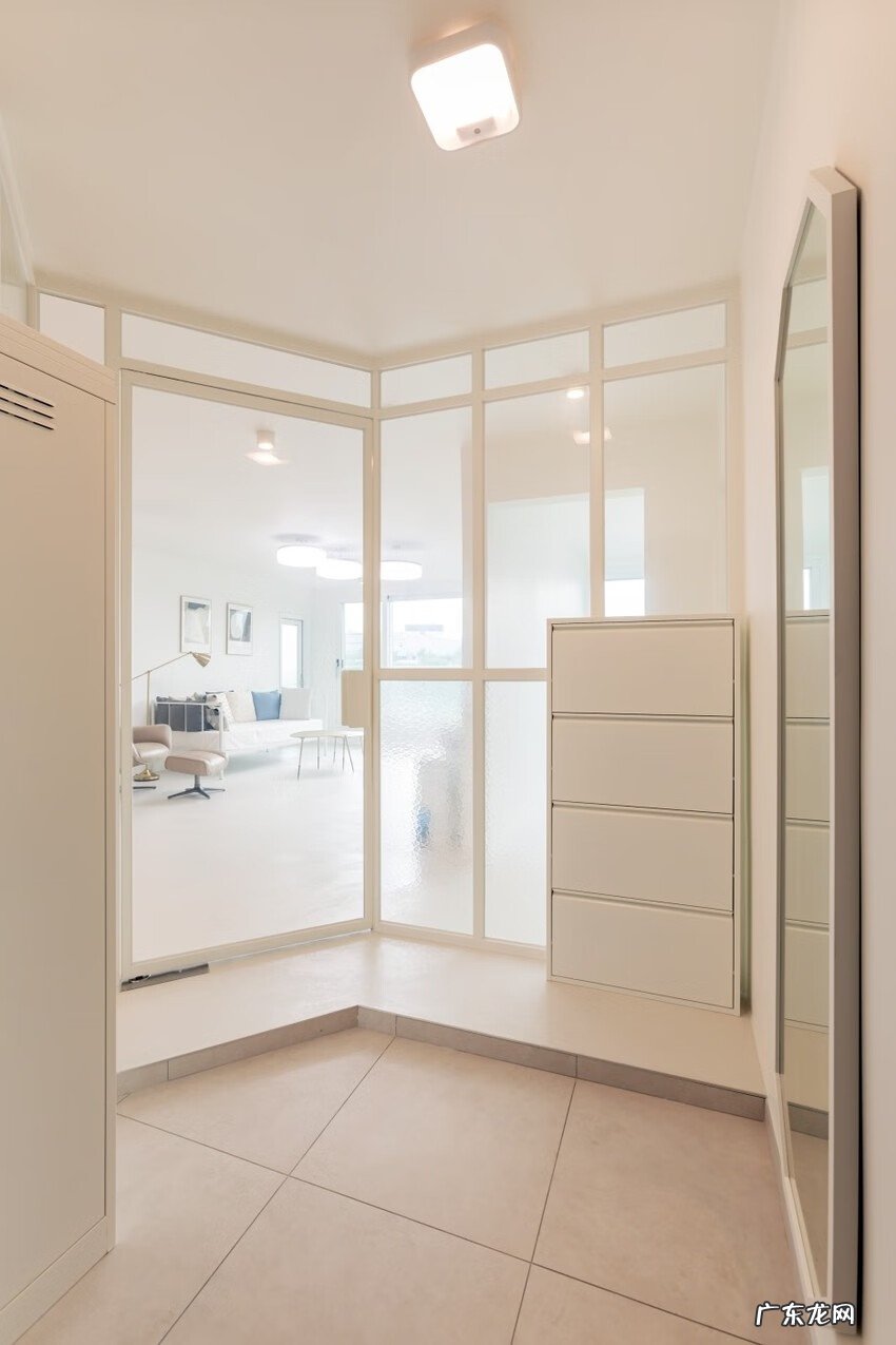 进门玄关风水 玻璃通透式玄关