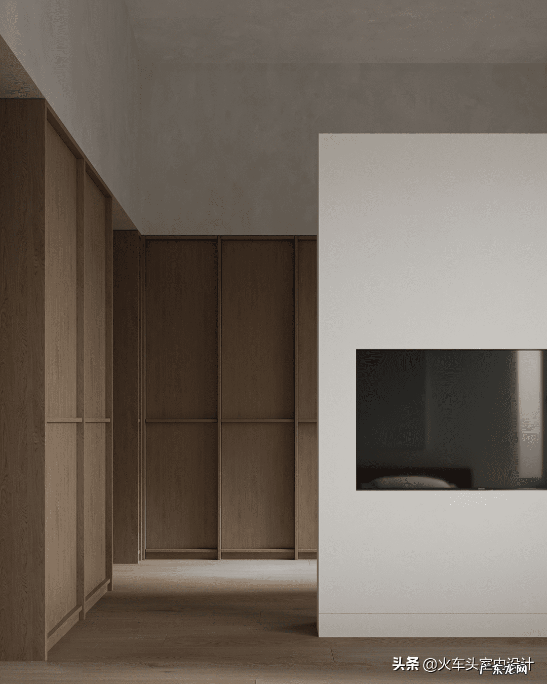 隔墙柜子效果图客厅 卧室隔墙柜图片