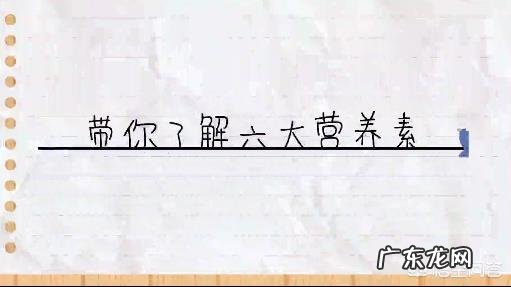 人体的六大营养素有哪些？