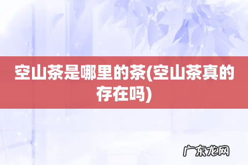 空山茶真的存在吗 空山茶是哪里的茶
