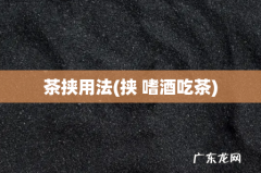 挟 嗜酒吃茶 茶挟用法